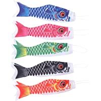 Doitool 5 piezas japonesas Carpa windsock Streamer pescado bandera cometa Koinobori colgado mobiliario para sushi bar…